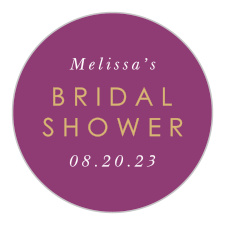 Our Illustrated Peacock Bridal Shower Stickers are the perfect finishing touch to both your bridal shower invitations and thank you cards!