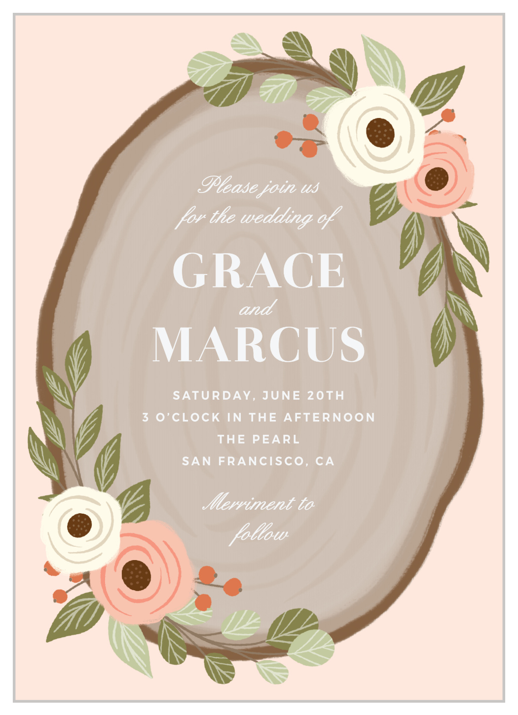 Country Chic Wedding Invitations