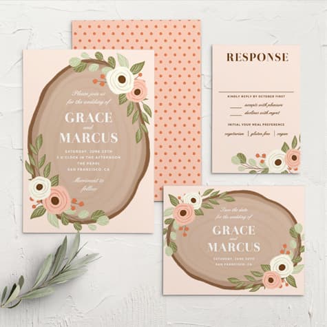 Country Chic Wedding Invitations