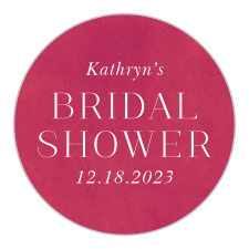 Add the perfect seal for your envelopes with our Berry Holly Bridal Shower Stickers!