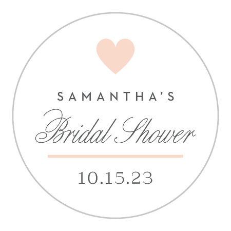 Union Ring Bridal Shower Stickers