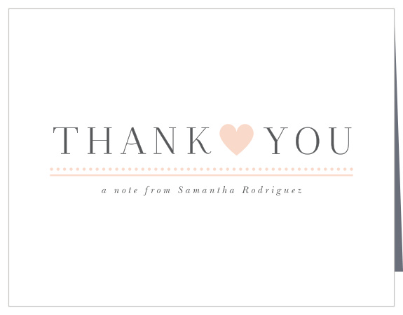 Let loved ones know how much you appreciate their support with our Union Ring Bridal Shower Thank You Cards.