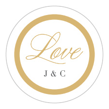 Seal envelopes or gift family and friends with a memento of your special day with our True Love Couple Bridal Shower Stickers. 
