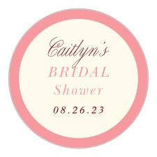 Add a personalized touch to your invites with our Ticking Clock Bridal Shower Stickers.