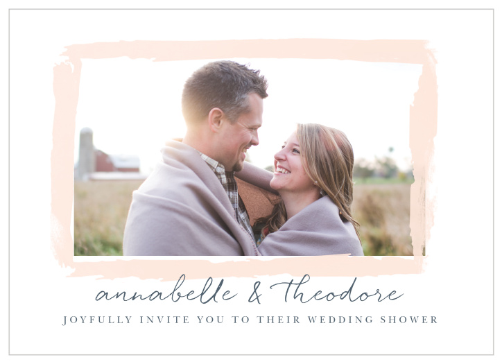 Our Brushed Frame Bridal Shower Invitations are the perfect design to show off your cutest engagement photo, while also requesting your friends and family's attendance at your event!