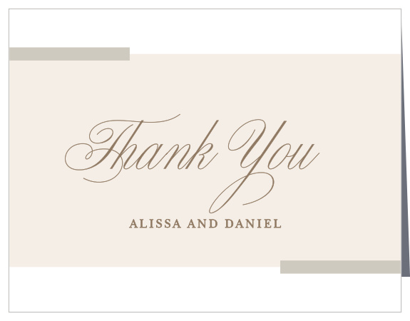 Share your appreciation with the simple refinement of our Modern Memories Bridal Shower Thank You Cards.