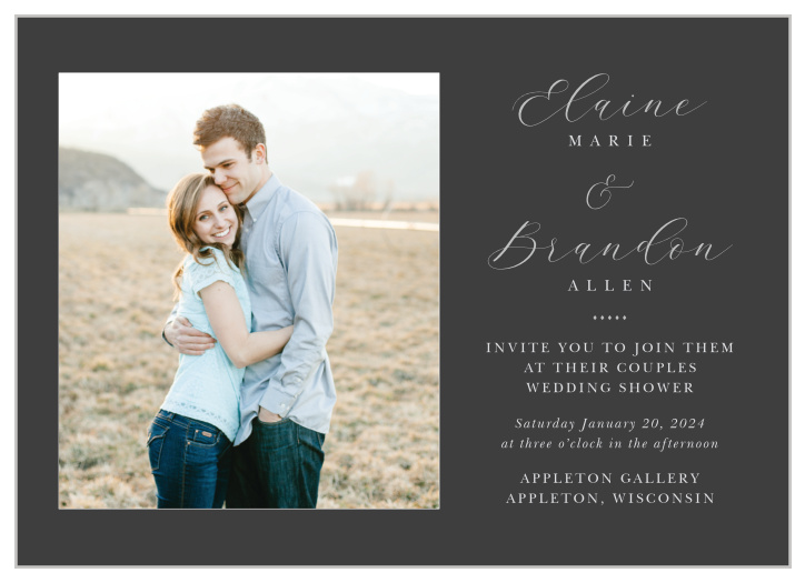 Bring your closest family and friends together to celebrate before your big day with our Matilda Dots Bridal Shower Invitations.