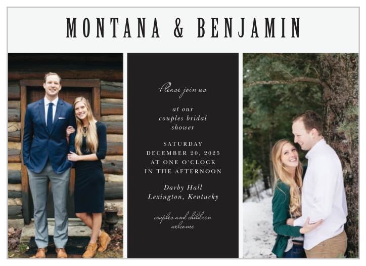 Gather your favorite people together for some pre-wedding fun with our Simply Spoken Bridal Shower Invitations.