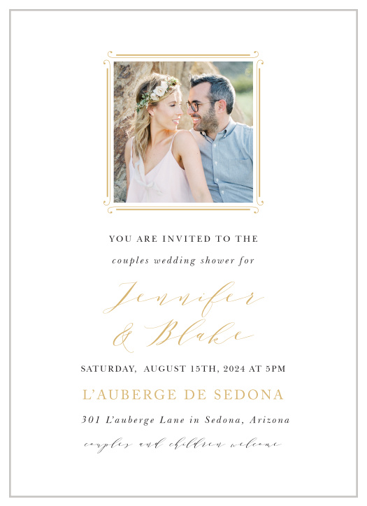 Our Country Estate Bridal Shower Invitations are the perfect, classy cards to request your loved ones' attendance at your event!