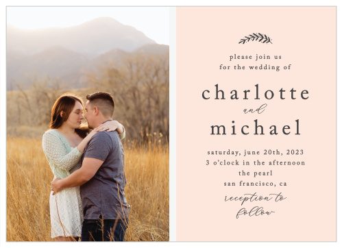 Personalized store wedding invitation