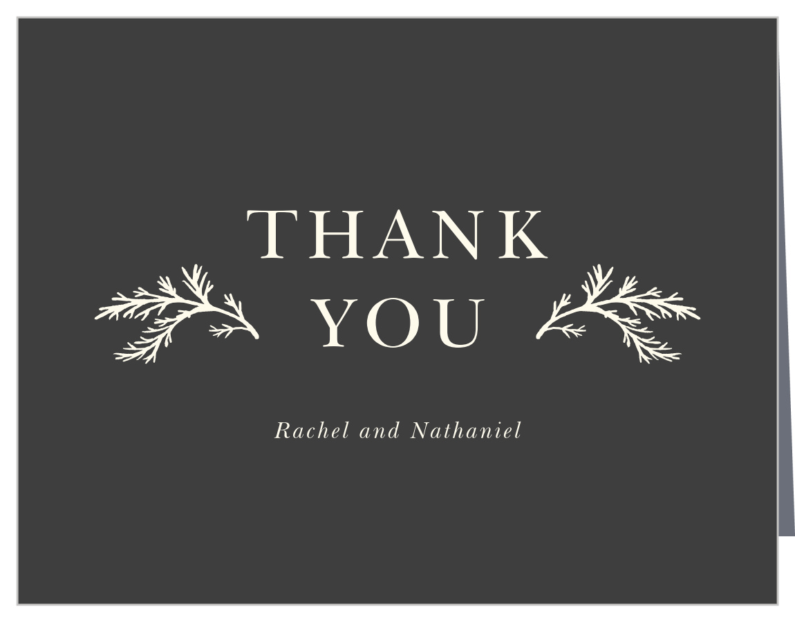 Modern Honor Bridal Shower Thank You Cards