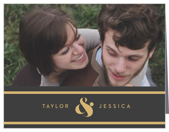 Our Minimal Band Bridal Shower Thank You Cards let family and friends know how much you appreciate their support.