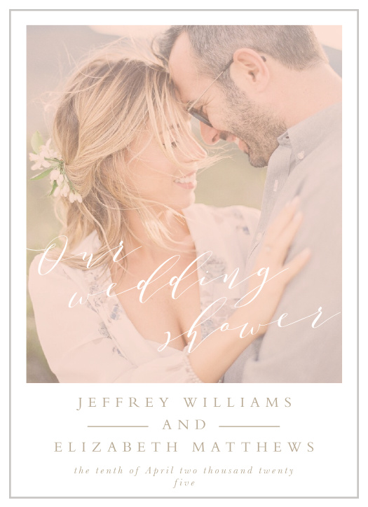 Choose our gorgeous Modern Polaroid Bridal Shower Invitations to kickstart your shower!