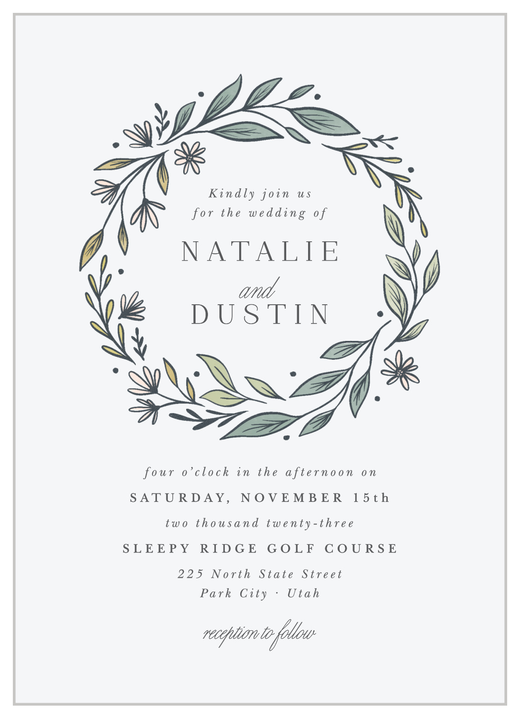 Classic Gerber Daisy Wedding Invitations