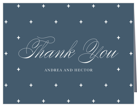 Show your appreciation with the simple refinement of our Buttoned Up Bridal Shower Thank You Cards.