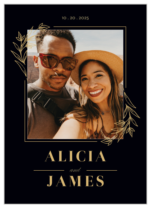 Our black and gold Gilded Leaves Bridal Shower Invitations are the perfect, elegant design, for requesting the attendance of your loved ones at your event!