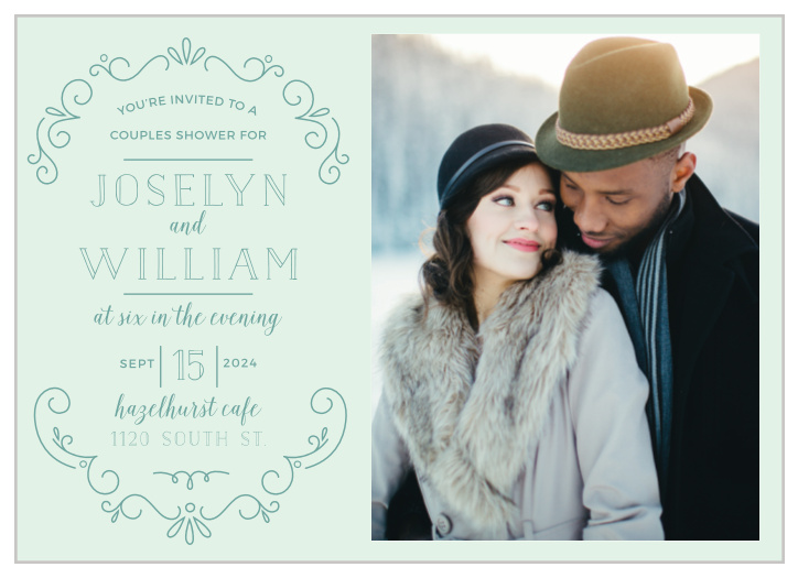 Kickstart your pre-wedding celebrations with our lovely Glowing Garden Bridal Shower Invitations!