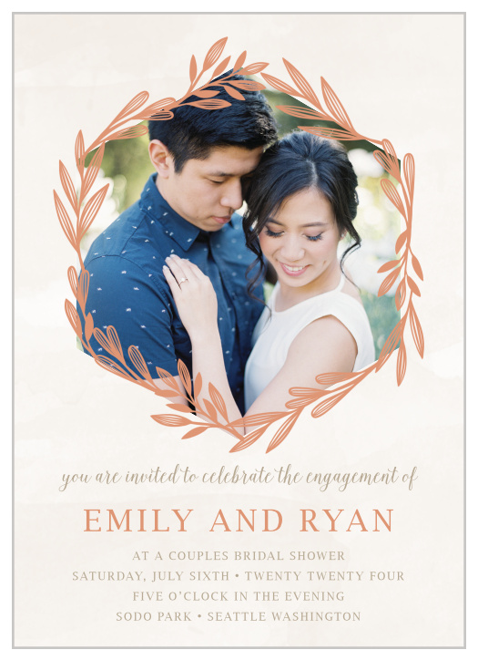 We are sure that you will fall in love with our Hexagon Botanicals Bridal Shower Invitations!