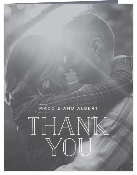 Show your appreciation for your loved ones with our Photographic Love Bridal Shower Thank You Cards!