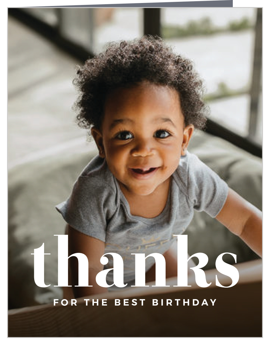 Baby Is One First Birthday Thank You Cards By Basic Invite
