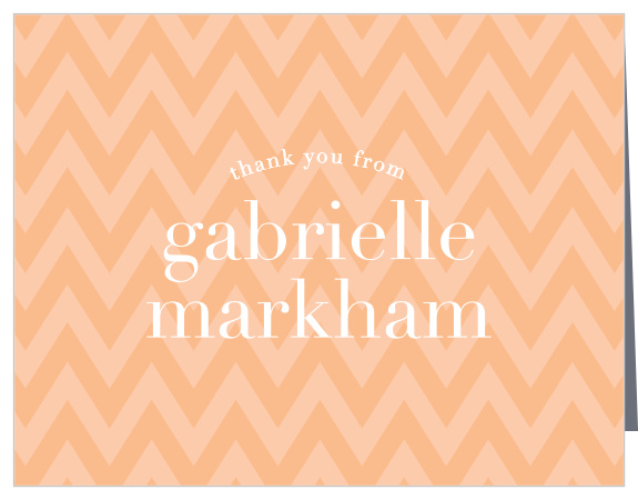 Show family and friends your appreciation for their support at your little one's celebration with our Chevron & Ribbon First Birthday Thank You Cards.