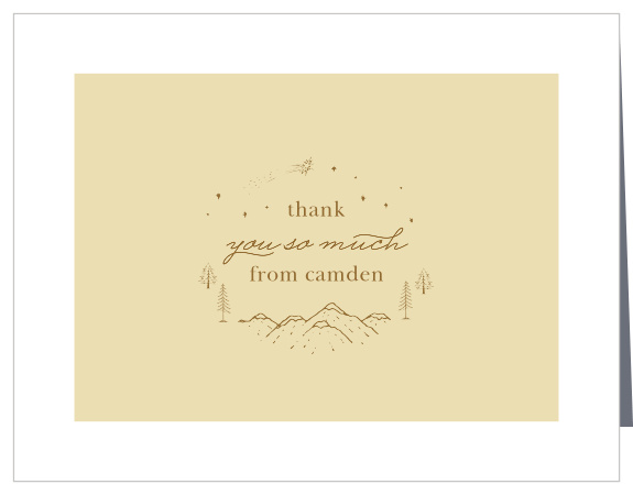 Thank the ones that supported your little one's big day with our Tiny Explorer First Birthday Thank You Cards.