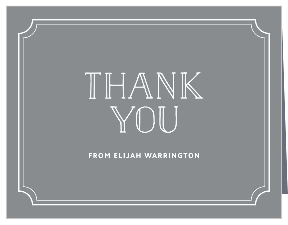 The presence of family and friends at your little one's celebration was meaningful, show them gratitude with our Simple Outlines Fitst Birthday Thank You Cards.