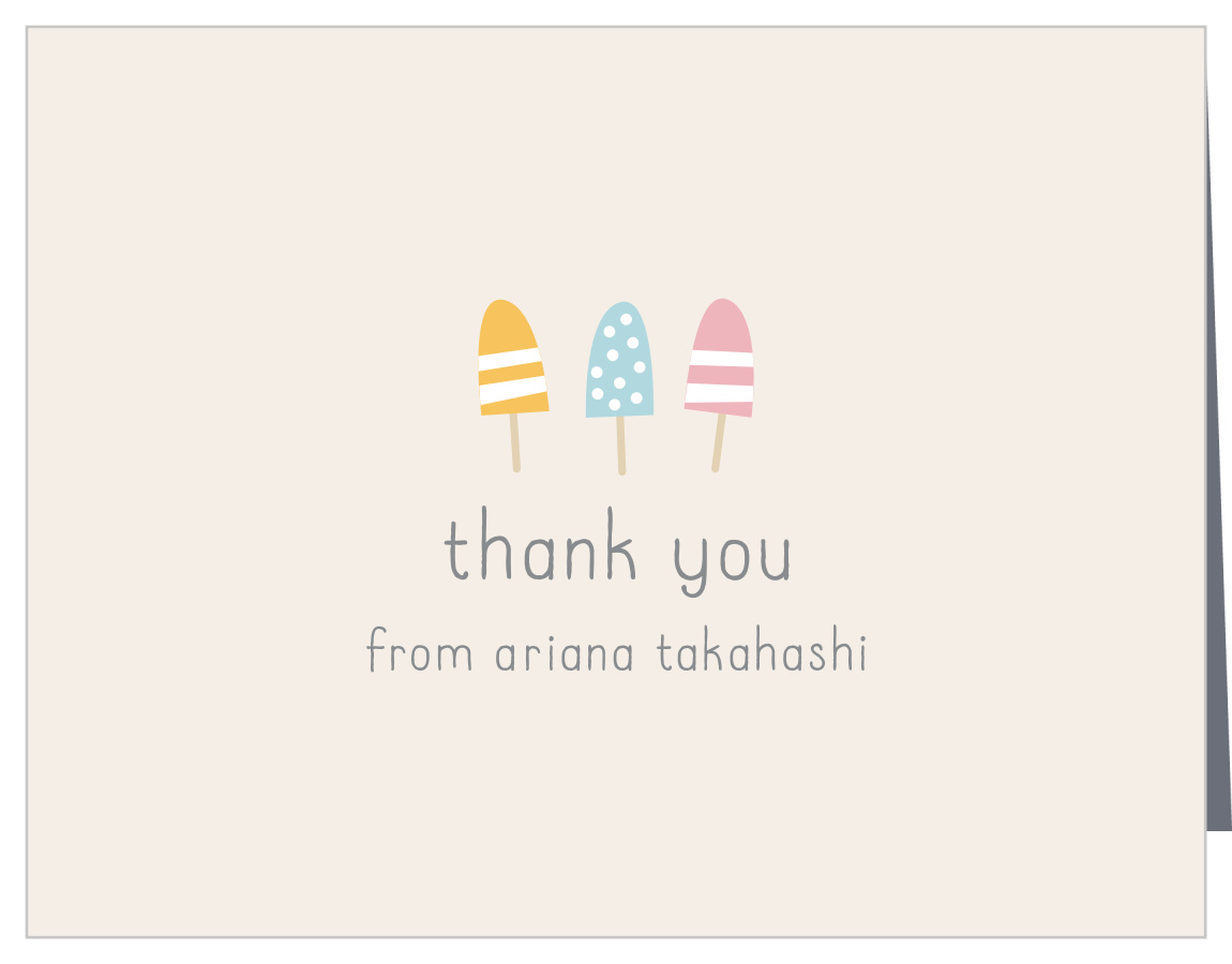 Summer Popsicles First Birthday Thank You Cards