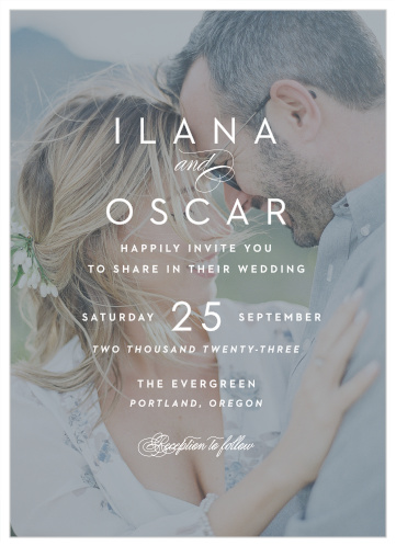 Opaque Love Wedding Invitations