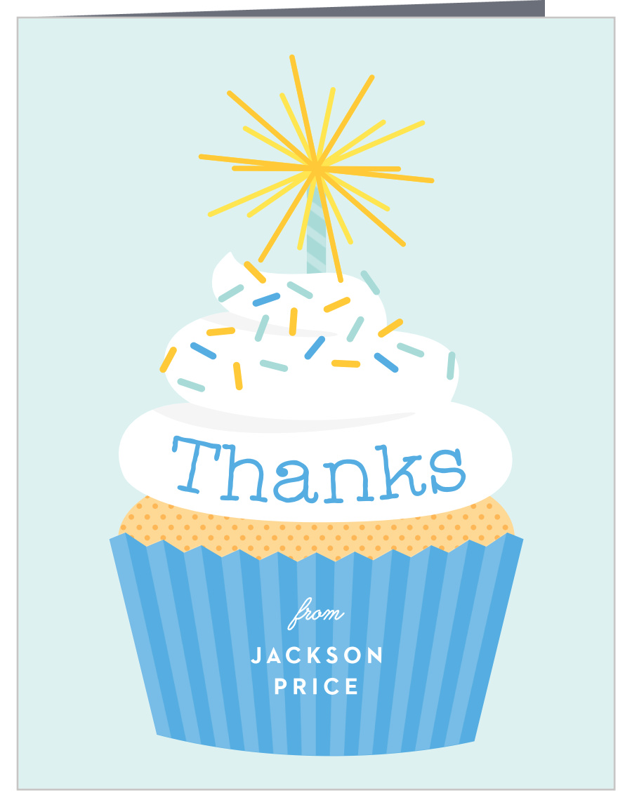 Little Cupcake First Birthday Thank You Cards