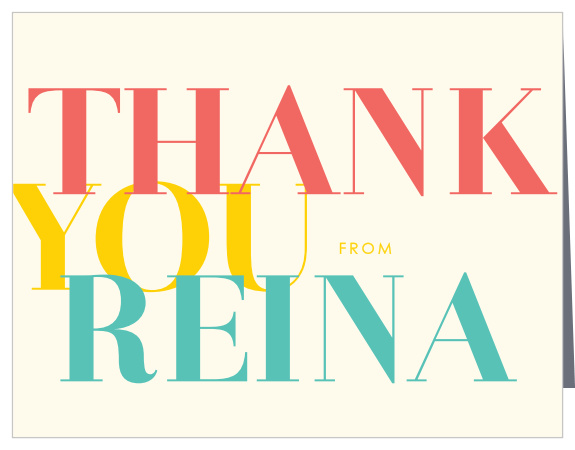 Thank everyone that supported your little one's big day with the One Fun Year First Birthday Thank You Cards.