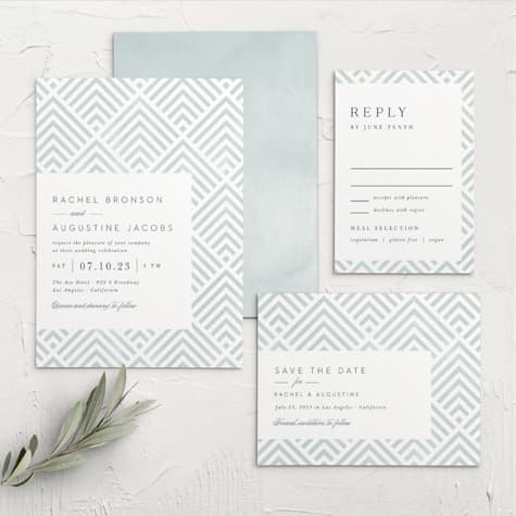Elegantly Modern Wedding Invitations