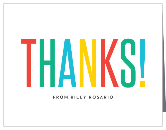 Look no further than our Big One First Birthday Thank You Cards for a colorful, straightforward appreciation of your guests!