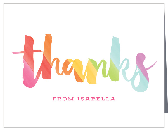 Thank everyone that supported your little one's big day with our Cute Diagonal Stripes First Birthday Thank You Cards.