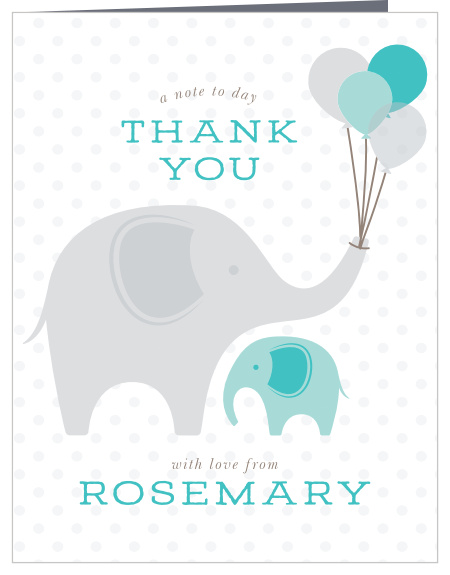Our Elephant Safari First Birthday Thank You Cards are just what you've been looking for!