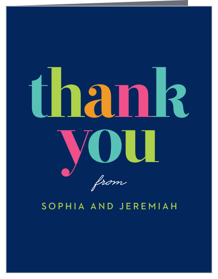 The support and presence of loved ones at your twins' party meant a lot to you, express your appreciation with the minimalist look of our Twin Birthday First Birthday Thank You Cards.