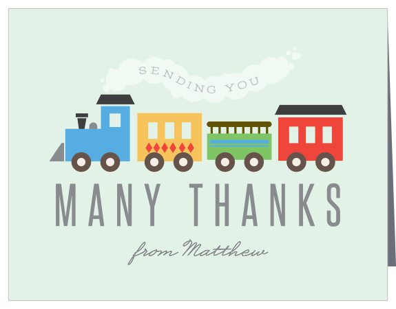 Let loved ones know how grateful you were for their support at your little one's celebration with our Steam Train First Birthday Thank You Cards. Personalize yours online now!