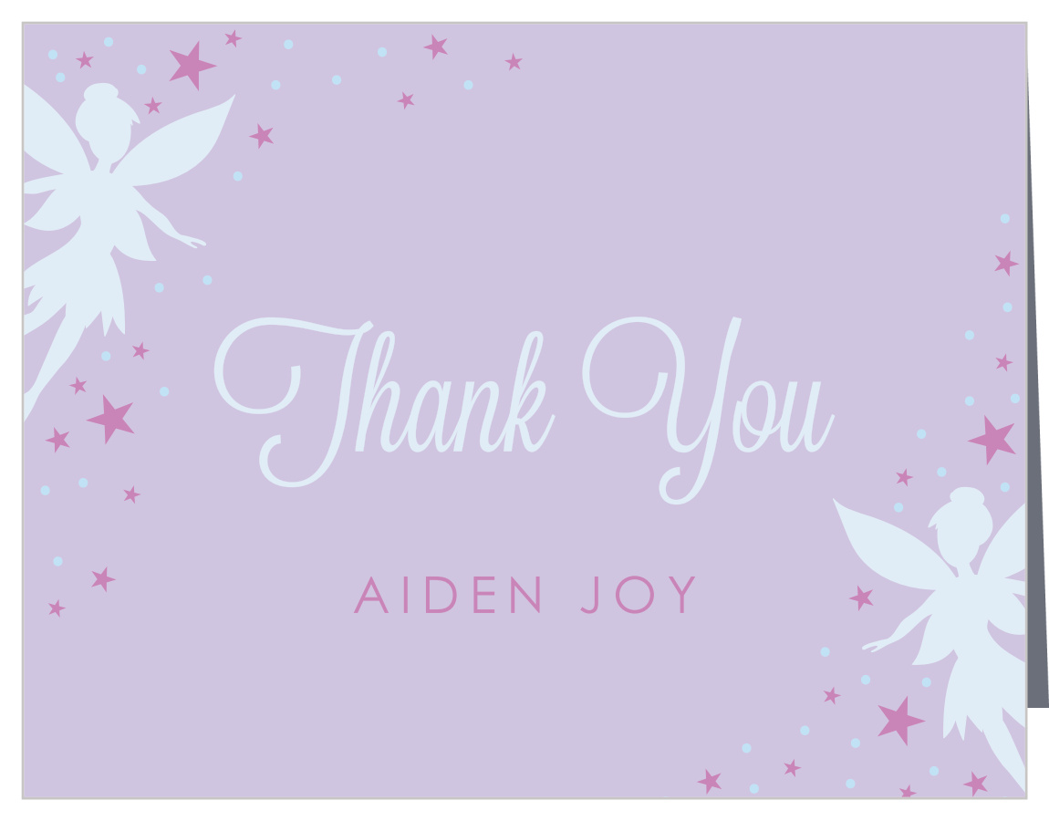 Woodland Fairies First Birthday Thank You Cards