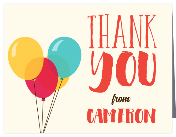 Let friends and family know how much you appreciated their presence at your little one's celebration when you send out our Silly Circus First Birthday Thank You Cards.