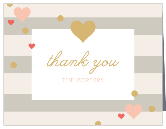 Our Sweetheart Birthday First Birthday Thank You Cards are wonderful for expressing appreciation to family and friends for their presence at your little one's party.