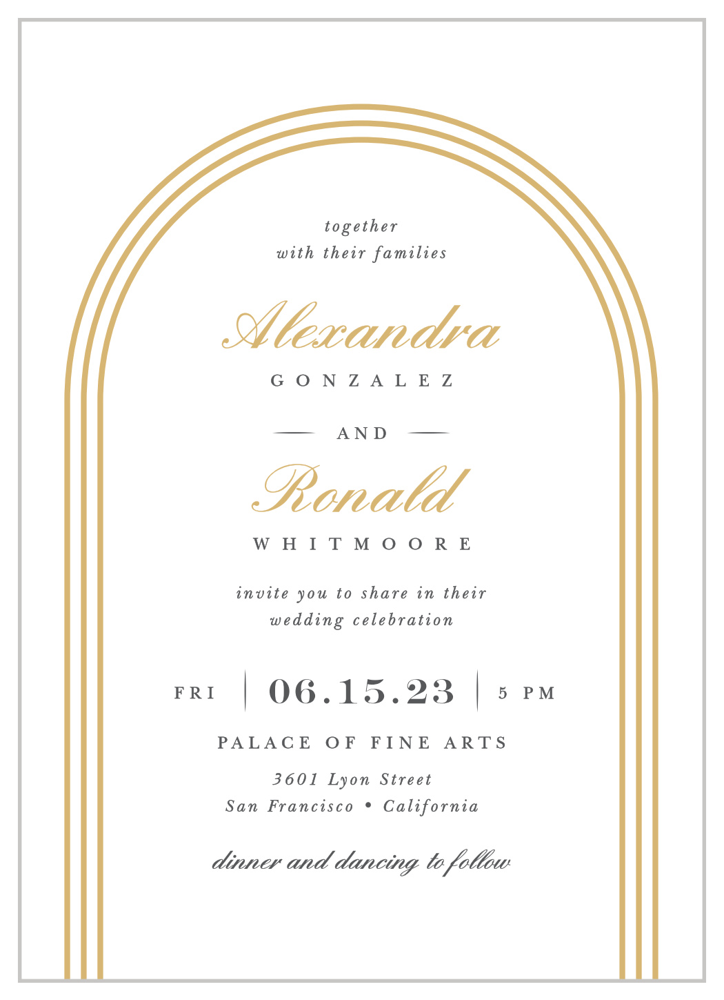 Simple Elegant Wedding Invitations