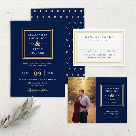 Simple Square Wedding Invitations