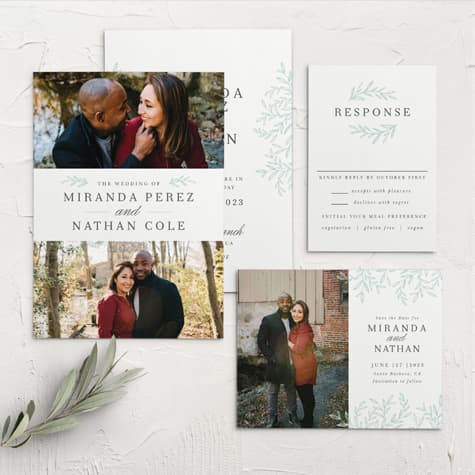 Photo Split Wedding Invitations