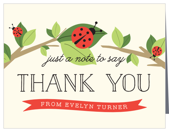 Our Little Ladybug First Birthday Thank You Cards show family and friends how much you appreciated their presence and support at your little one's celebration.
