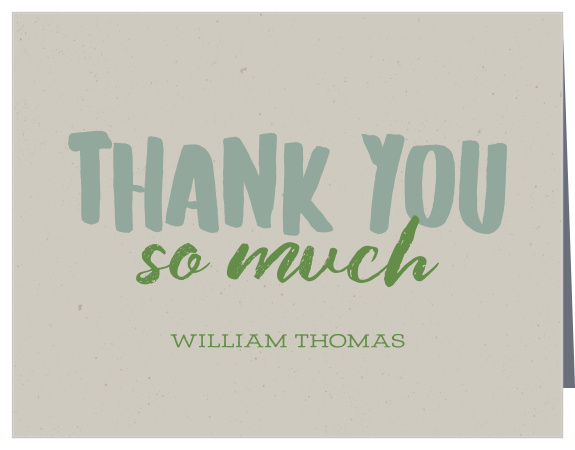 Express appreciation for the support and presence of loved ones at your little one's celebration with our Billboard Type First Birthday Thank You Cards.