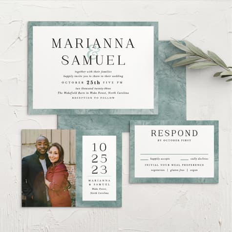 Formal Ticket Wedding Invitations