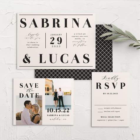 Cutest Couple Landscape Wedding Invitations