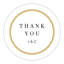 Gift family and friends with a memento of your special day with our Classic Frame Wedding Stickers.