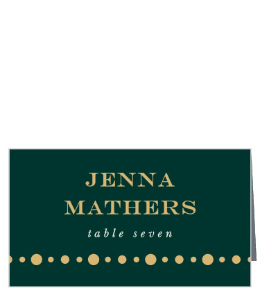 Family and friends will have no issue finding their way to their seats for your wedding reception with our Bold Names Place Cards.