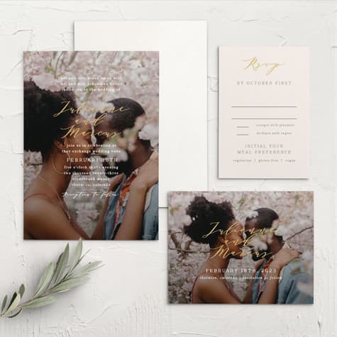 Pure Simple Lines Wedding Invitations